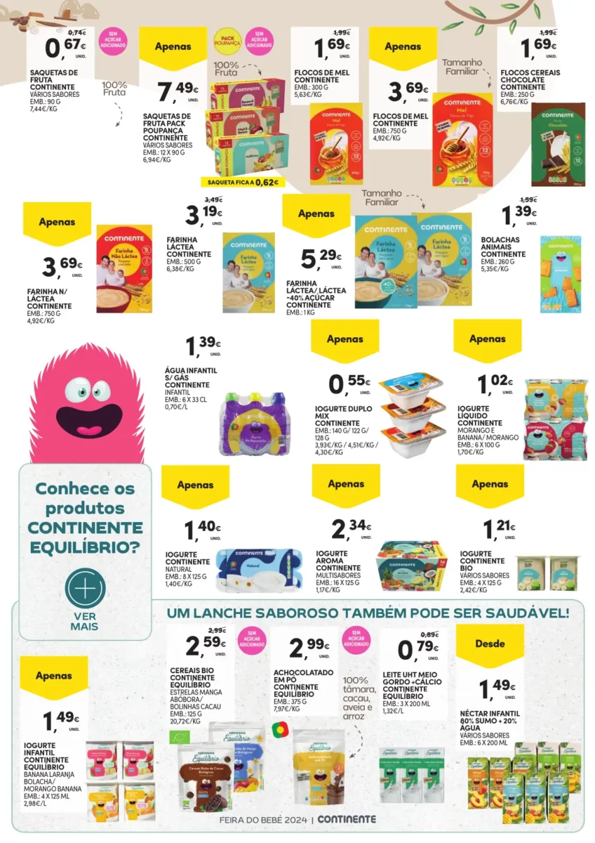 Folheto Continente Beb&eacute; (16 a 28 janeiro)