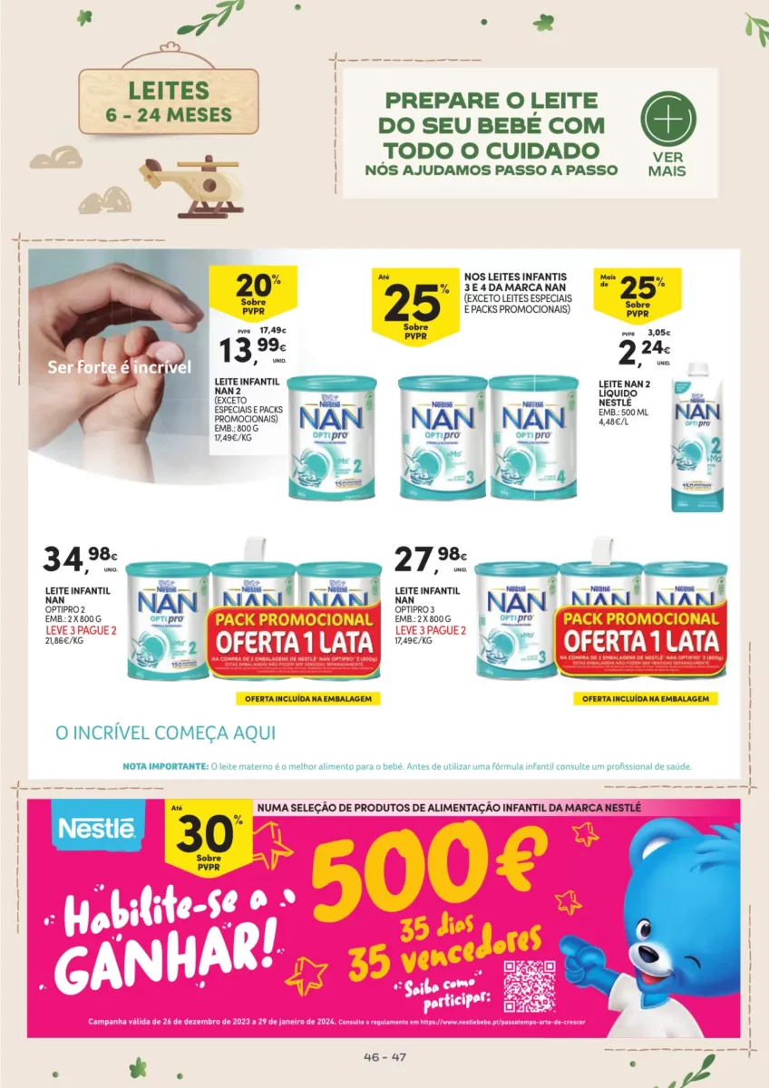 Folheto Continente Beb&eacute; (16 a 28 janeiro)