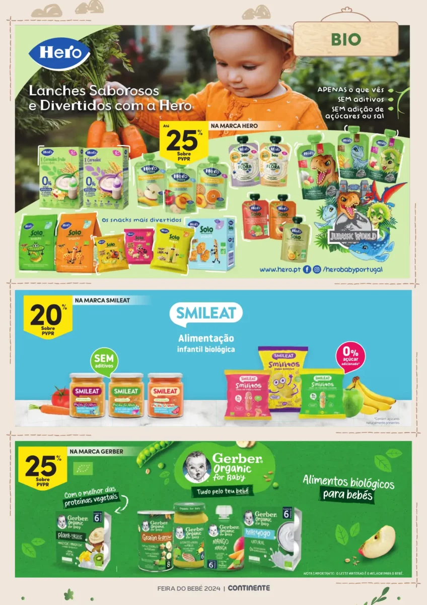 Folheto Continente Beb&eacute; (16 a 28 janeiro)