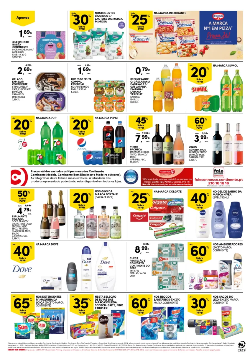 Folheto Continente fim-de-semana (12 a 15 janeiro)