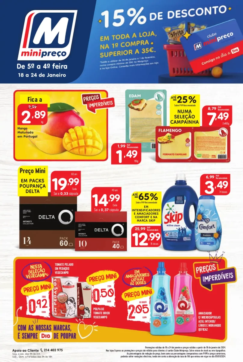 Folheto Minipre&ccedil;o (18 a 24 janeiro)