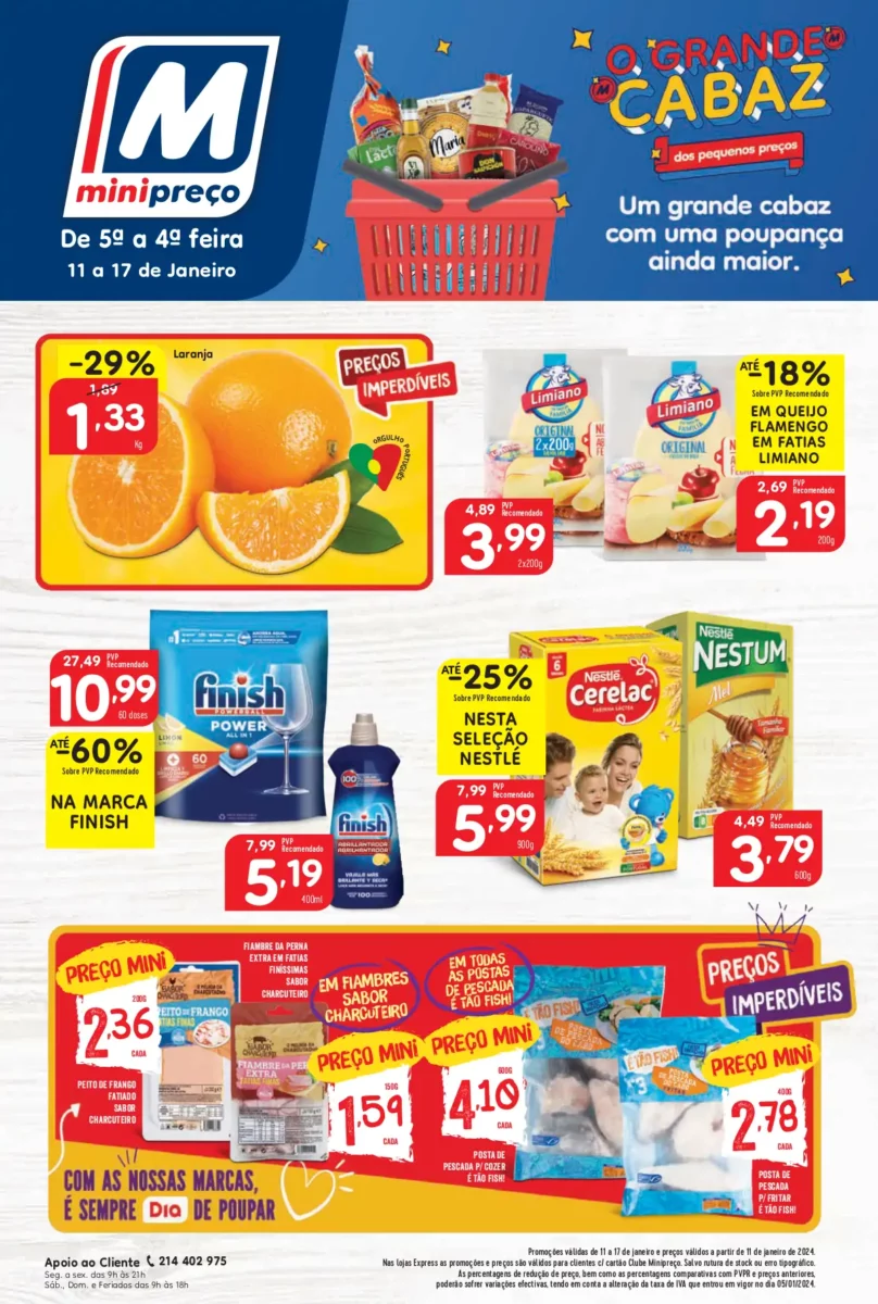 Folheto Minipre&ccedil;o (11 a 17 janeiro)