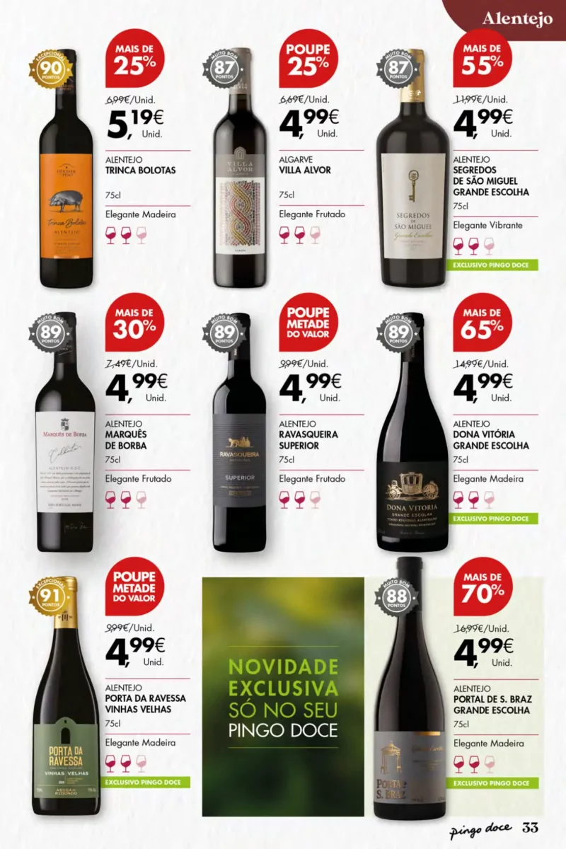 Folheto Pingo Doce Vinhos e Sabores de Portugal