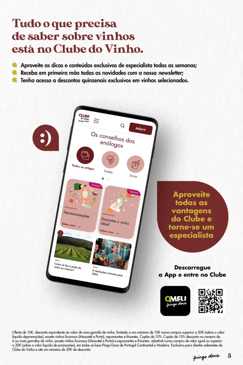 Folheto Pingo Doce Vinhos e Sabores de Portugal