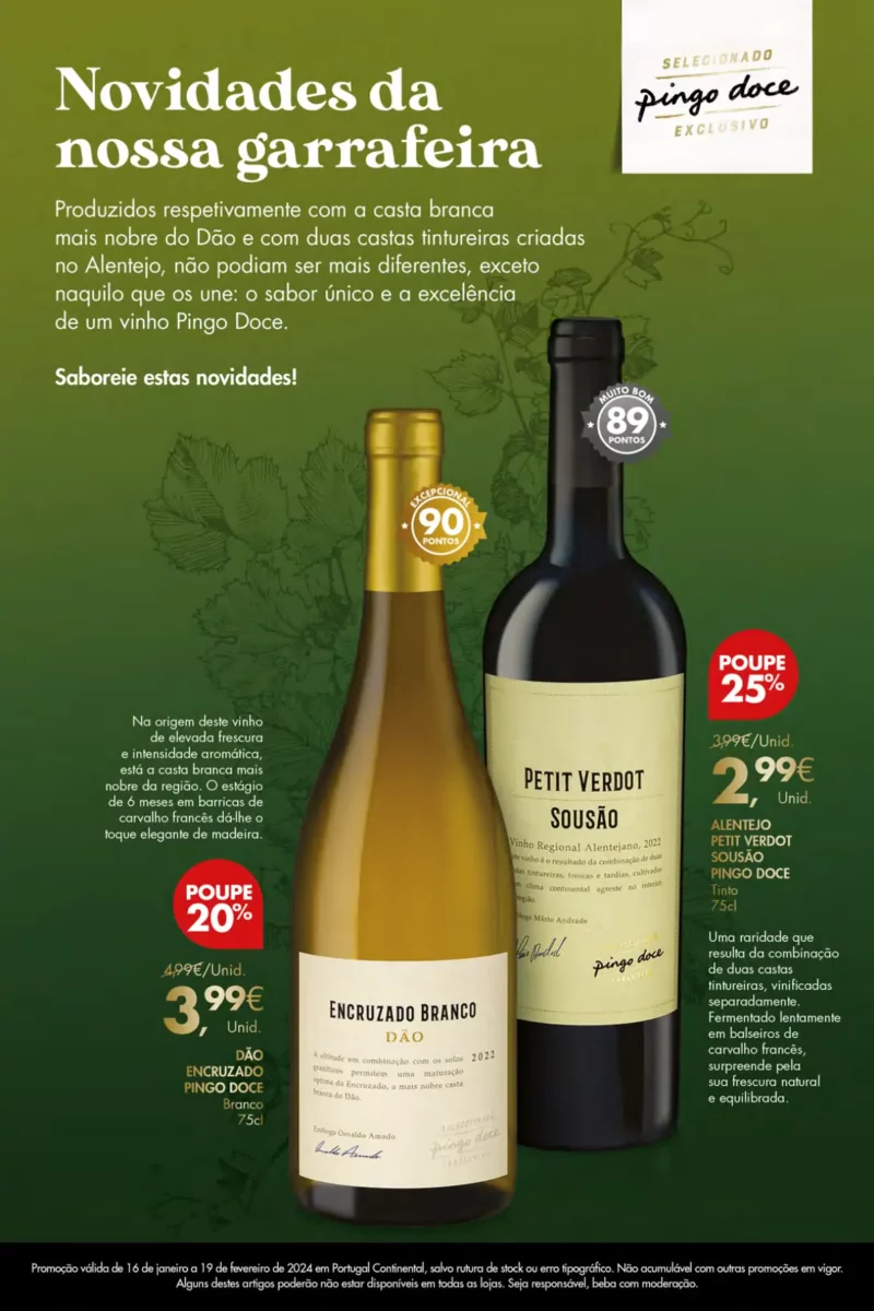 Folheto Pingo Doce Vinhos e Sabores de Portugal