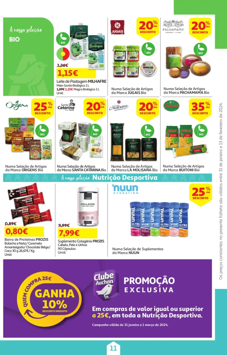 Folheto Auchan &ndash; Queijos, Vinhos e Enchidos (31 janeiro a 13 fevereiro)