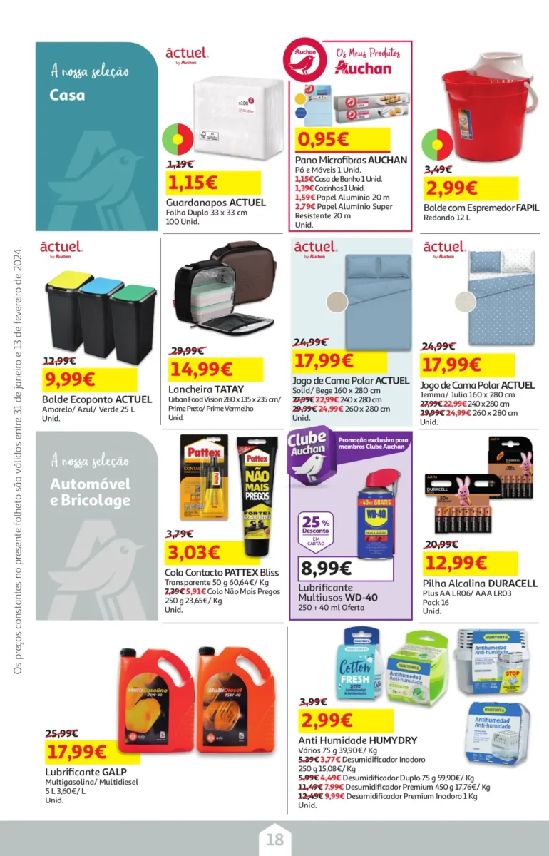 Folheto Auchan &ndash; Queijos, Vinhos e Enchidos (31 janeiro a 13 fevereiro)