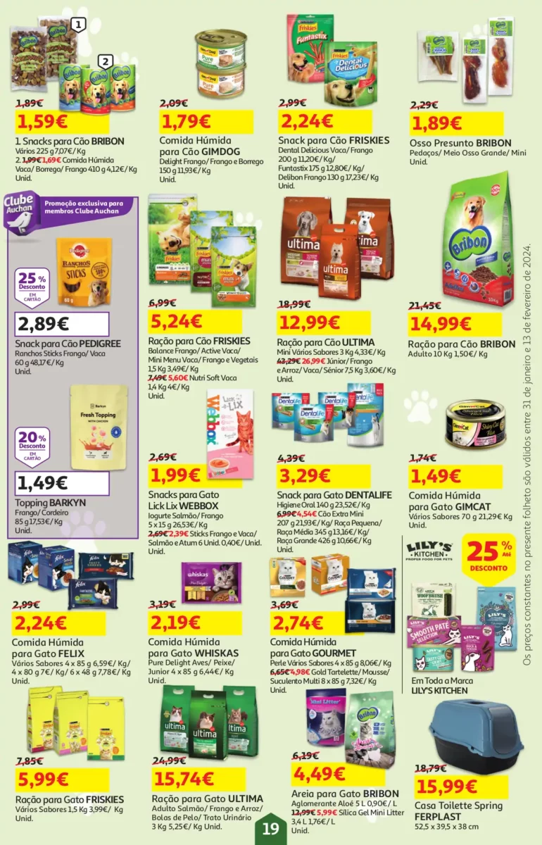 Folheto Auchan &ndash; Queijos, Vinhos e Enchidos (31 janeiro a 13 fevereiro)