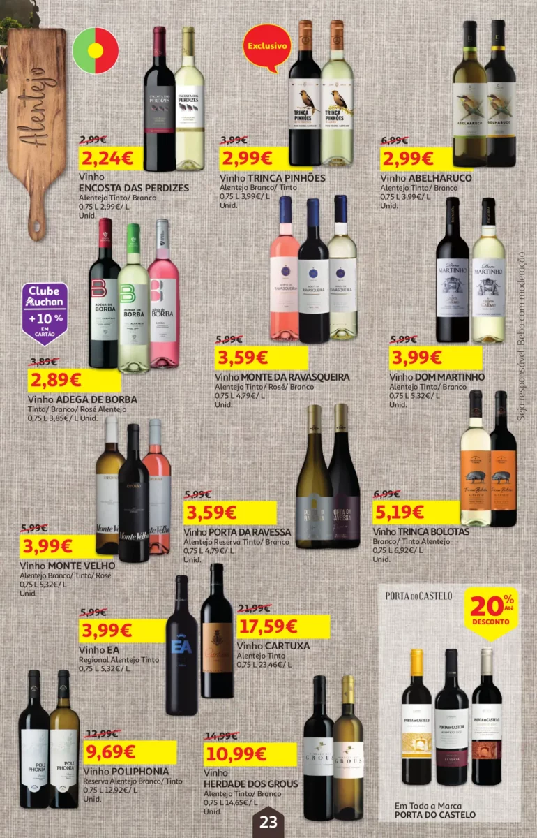 Folheto Auchan &ndash; Queijos, Vinhos e Enchidos (31 janeiro a 13 fevereiro)