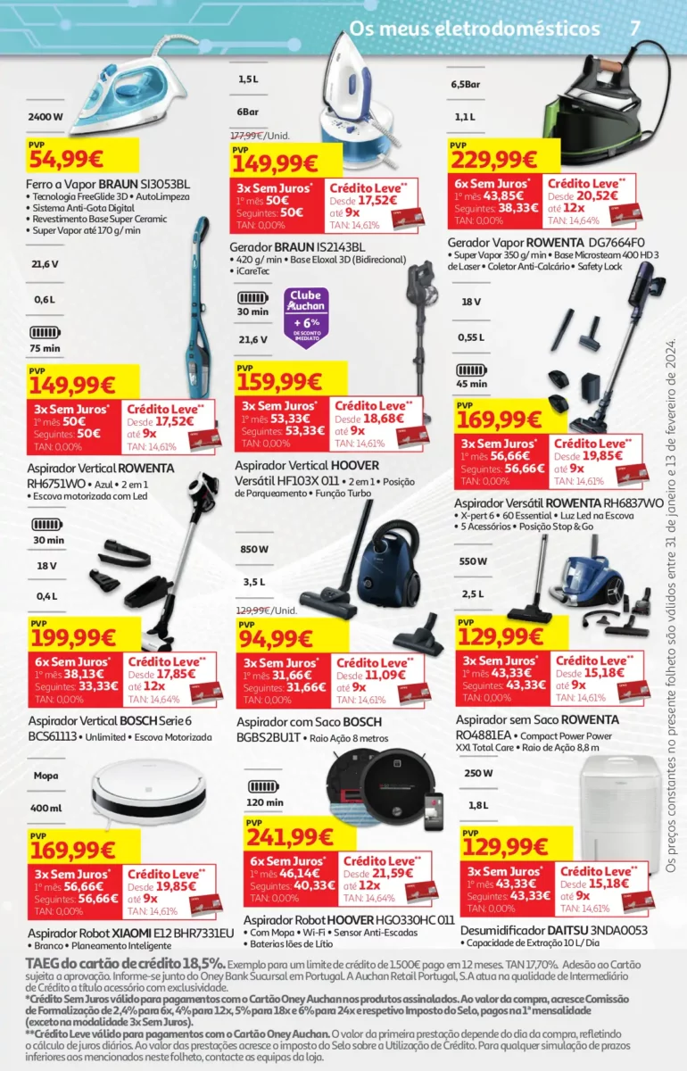 Folheto Auchan &ndash; Queijos, Vinhos e Enchidos (31 janeiro a 13 fevereiro)