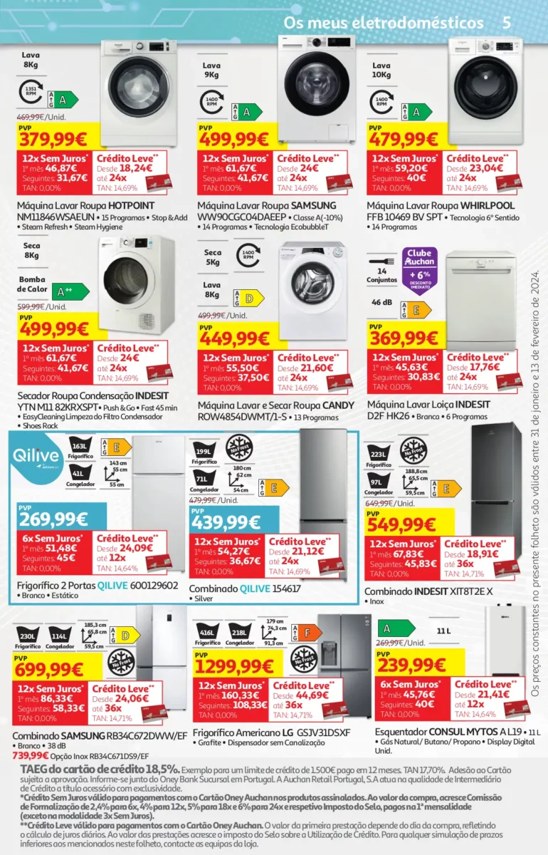 Folheto Auchan &ndash; Queijos, Vinhos e Enchidos (31 janeiro a 13 fevereiro)
