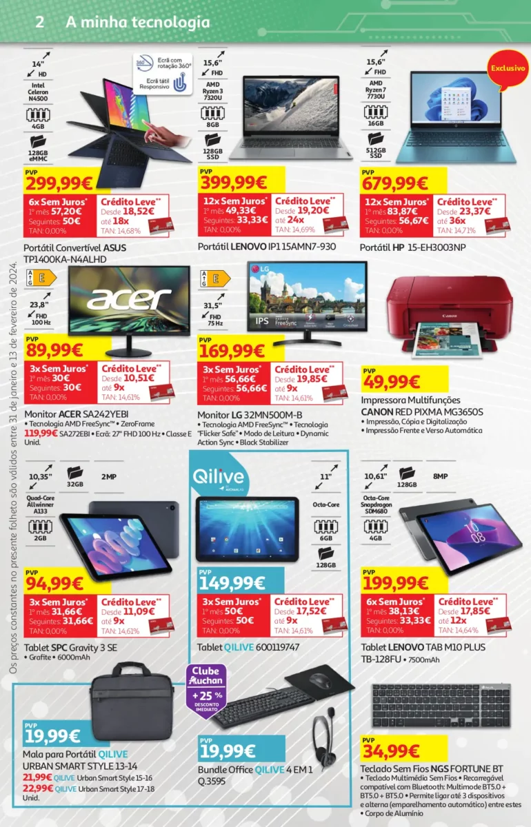 Folheto Auchan &ndash; Queijos, Vinhos e Enchidos (31 janeiro a 13 fevereiro)