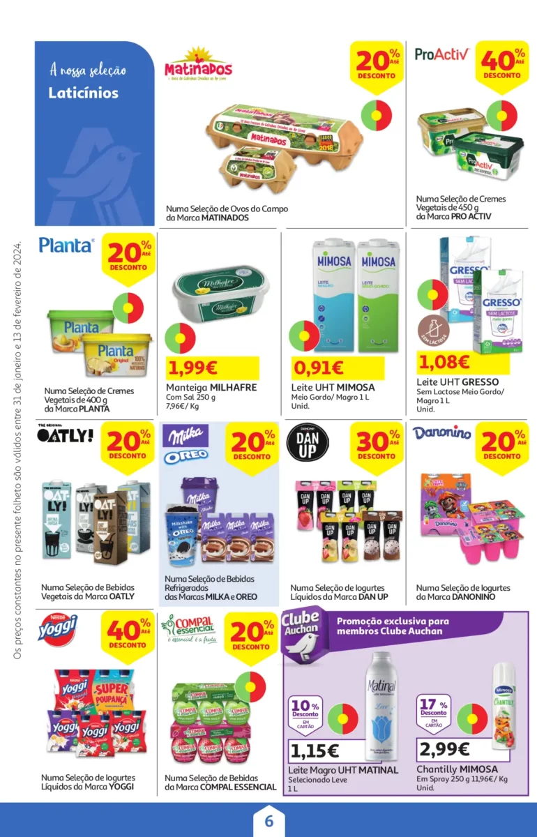 Folheto Auchan &ndash; Queijos, Vinhos e Enchidos (31 janeiro a 13 fevereiro)