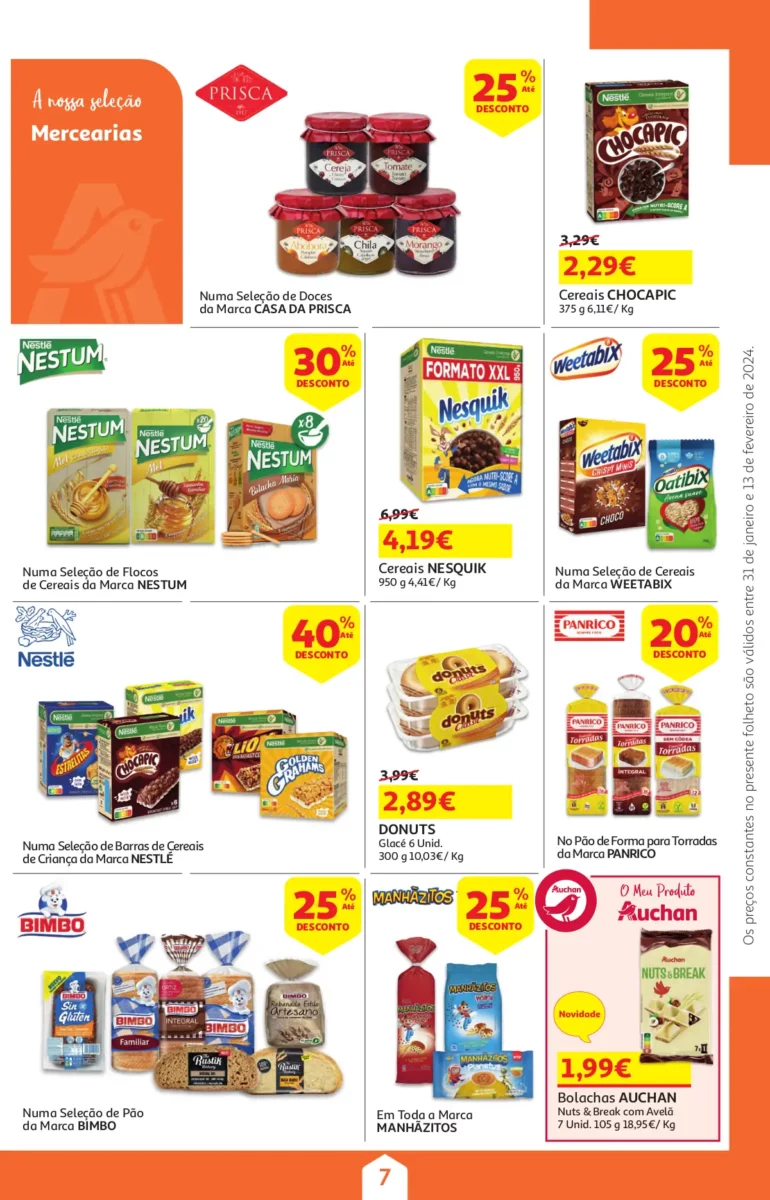 Folheto Auchan &ndash; Queijos, Vinhos e Enchidos (31 janeiro a 13 fevereiro)