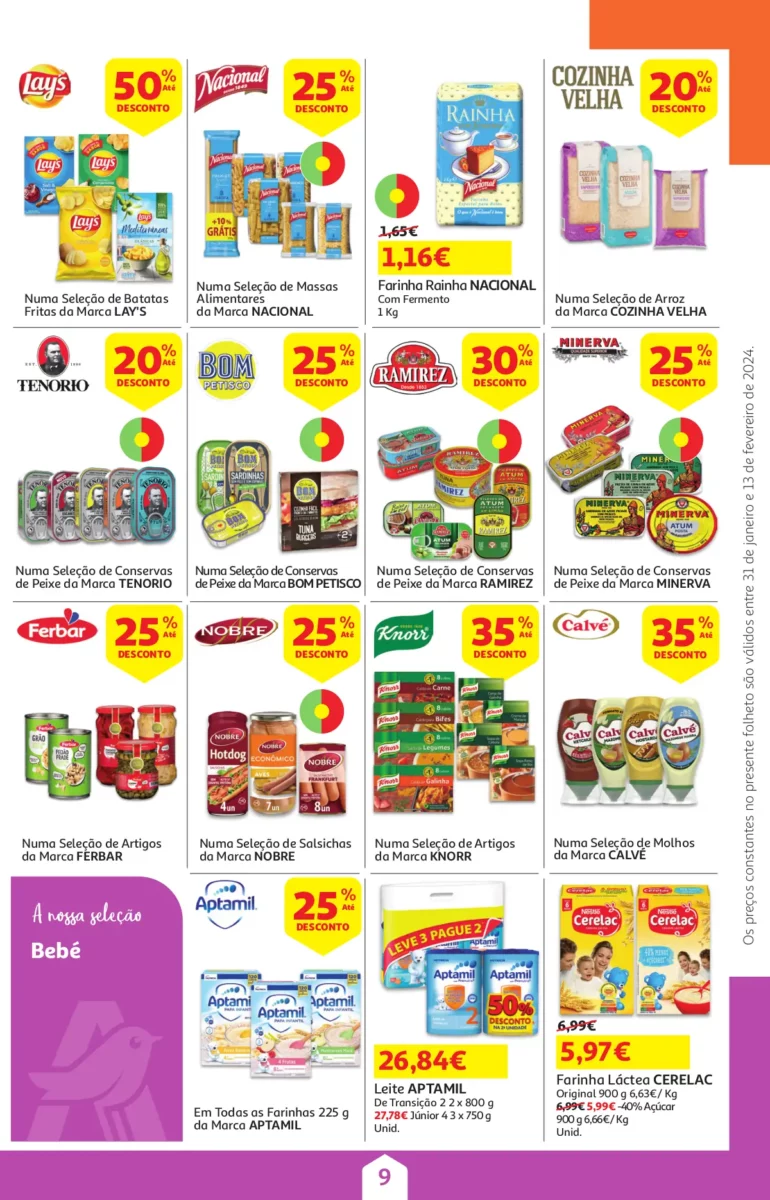 Folheto Auchan &ndash; Queijos, Vinhos e Enchidos (31 janeiro a 13 fevereiro)