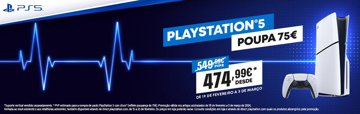 PlayStation 5 com desconto de 75&euro; a partir de hoje nas lojas habituais