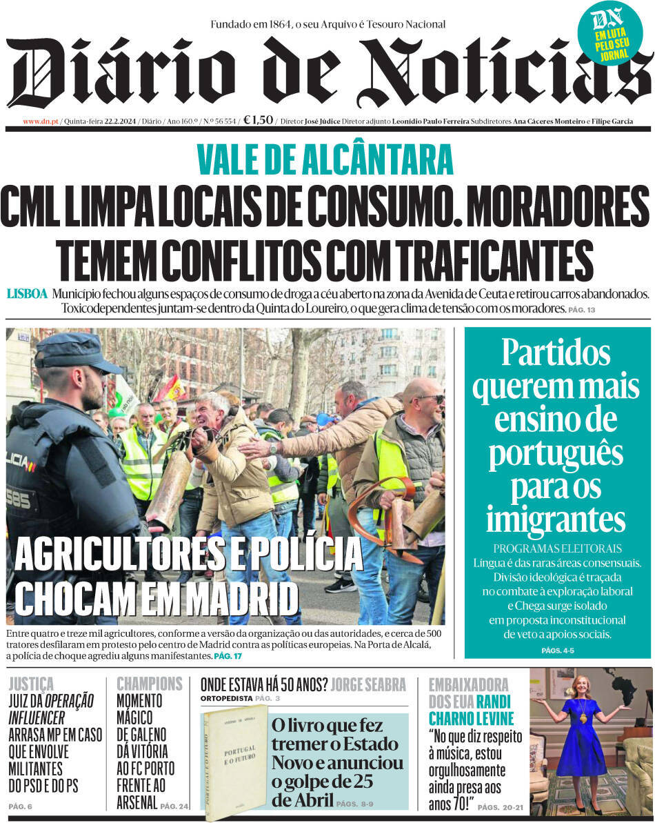 capa Diário de Notícias