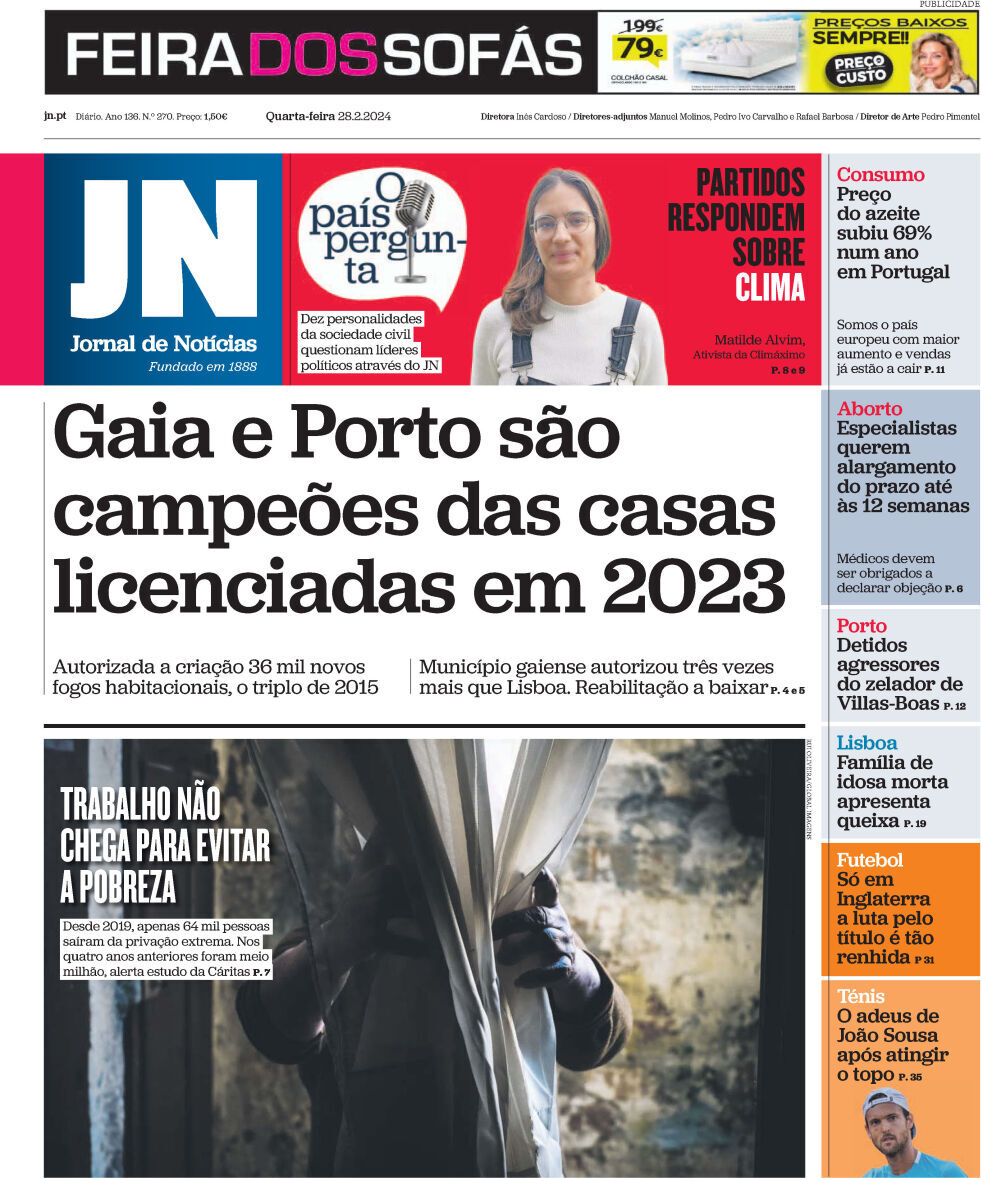 Record: Capa da Edi&ccedil;&atilde;o de quarta-feira, 28 de fevereiro 2024