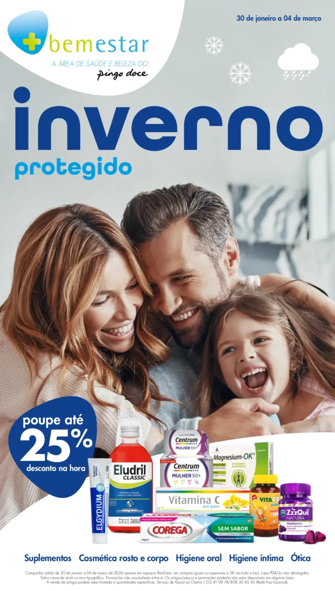 Folheto Pingo Doce lojas Bem-Estar especial Inverno (at&eacute; 4 mar&ccedil;o)