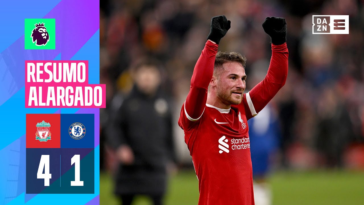 Resumo alargado | Liverpool 4-1 Chelsea | Premier League 23/24