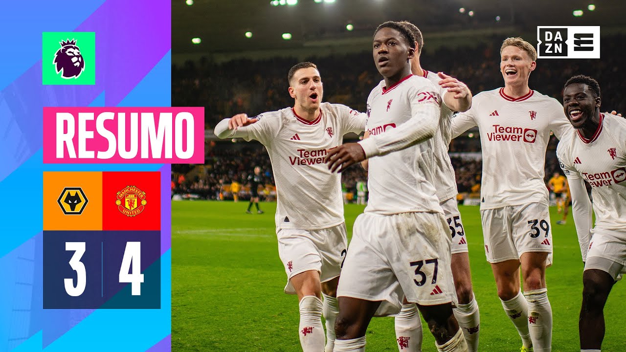 Resumo | Wolves 3-4 Man United | Premier League 23/24
