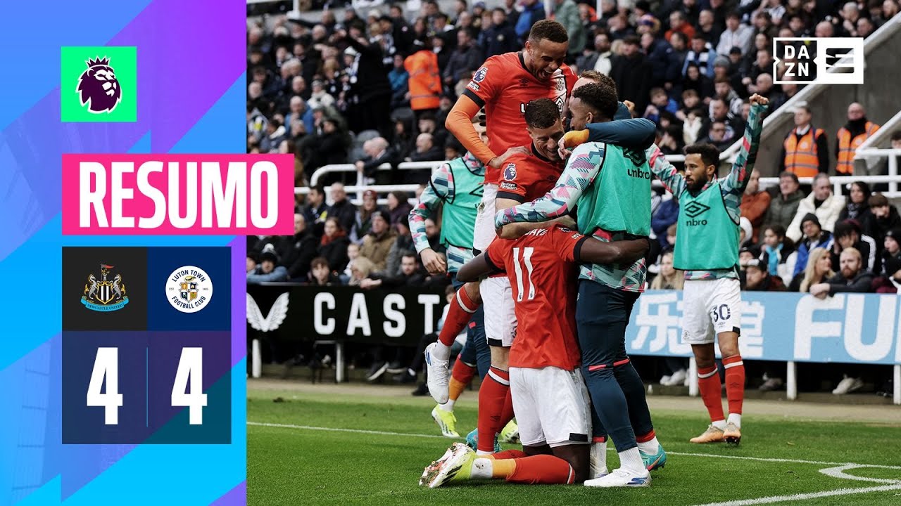 Resumo | Newcastle 4-4 Luton Town | Premier League 23/24