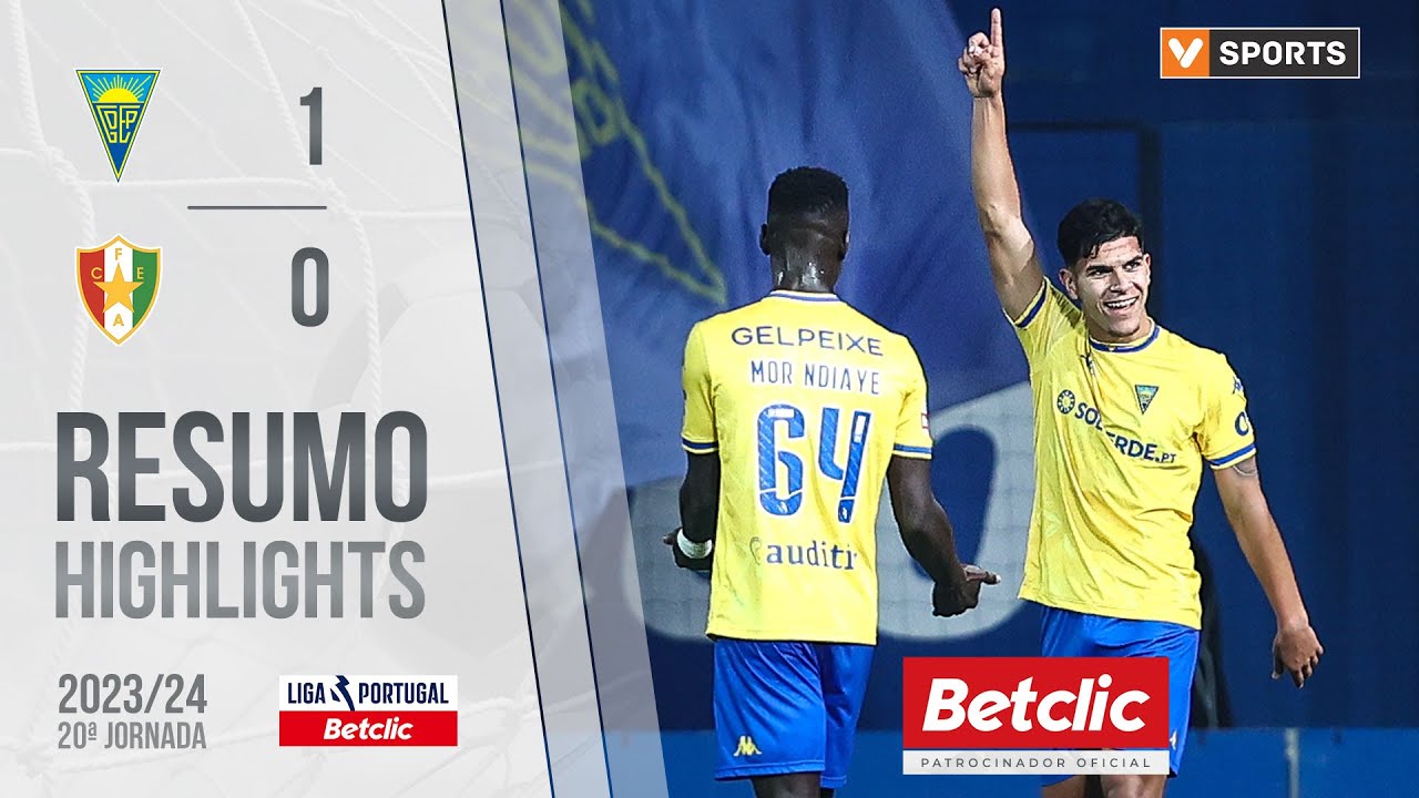 Resumo: Estoril 1-0 Estrela Amadora (Liga 23/24 #20)