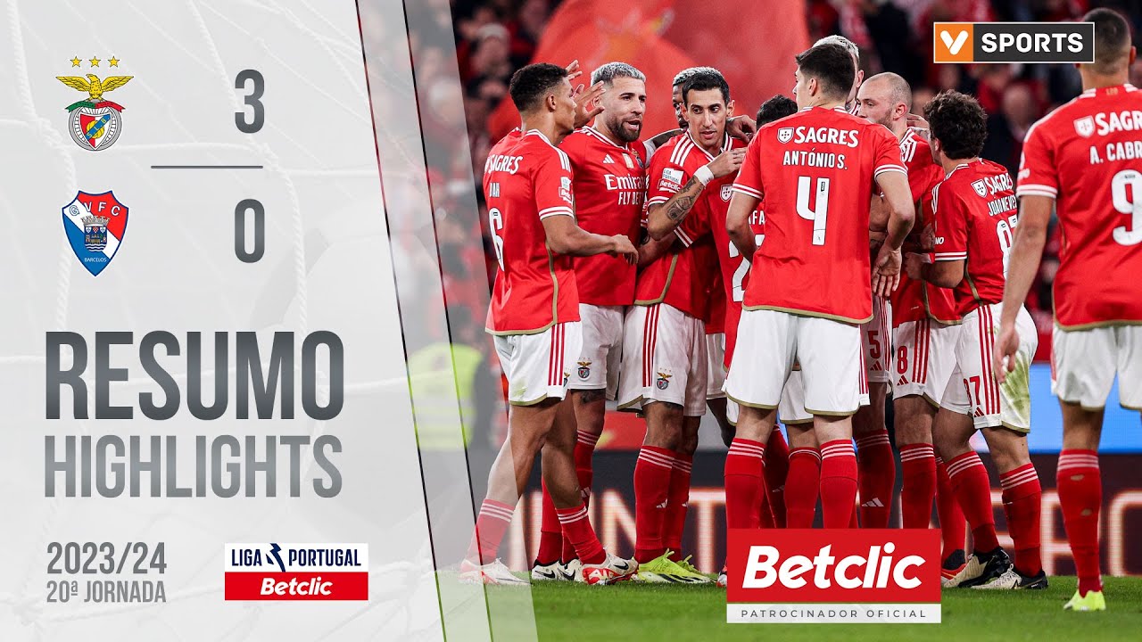 Resumo: Benfica 3-0 Gil Vicente (Liga 23/24 #20)