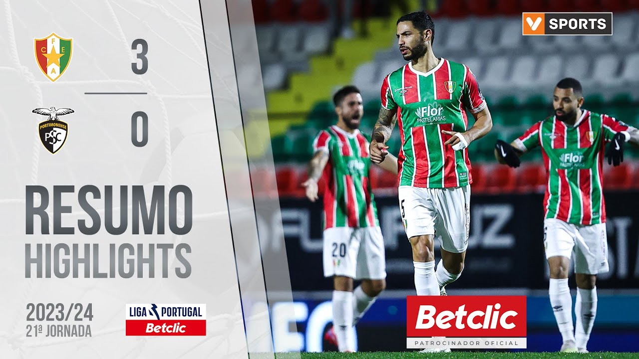 Resumo: Estrela Amadora 3-0 Portimonense (Liga 23/24 #21)