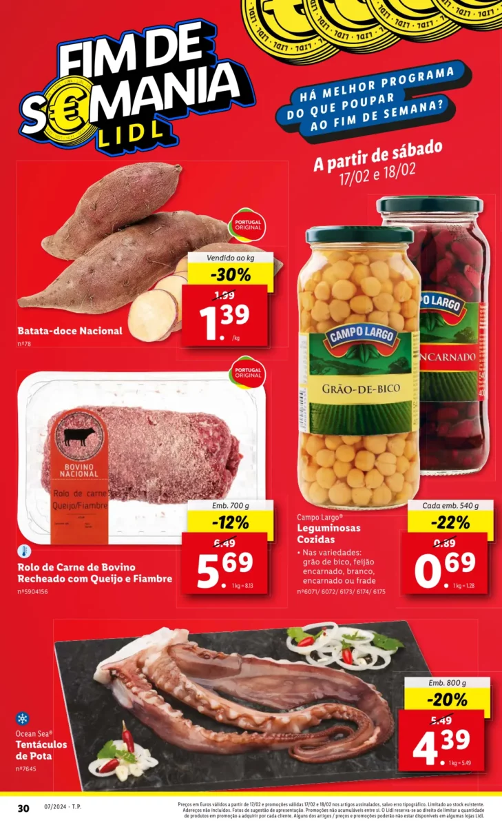 Antevis&atilde;o Folheto LiDL Fim-de-semana (17 e 18 fevereiro)