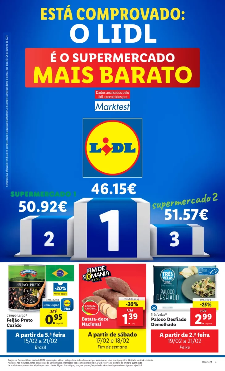 Antevis&atilde;o Folheto LiDL Promo&ccedil;&otilde;es (15 a 21 fevereiro)