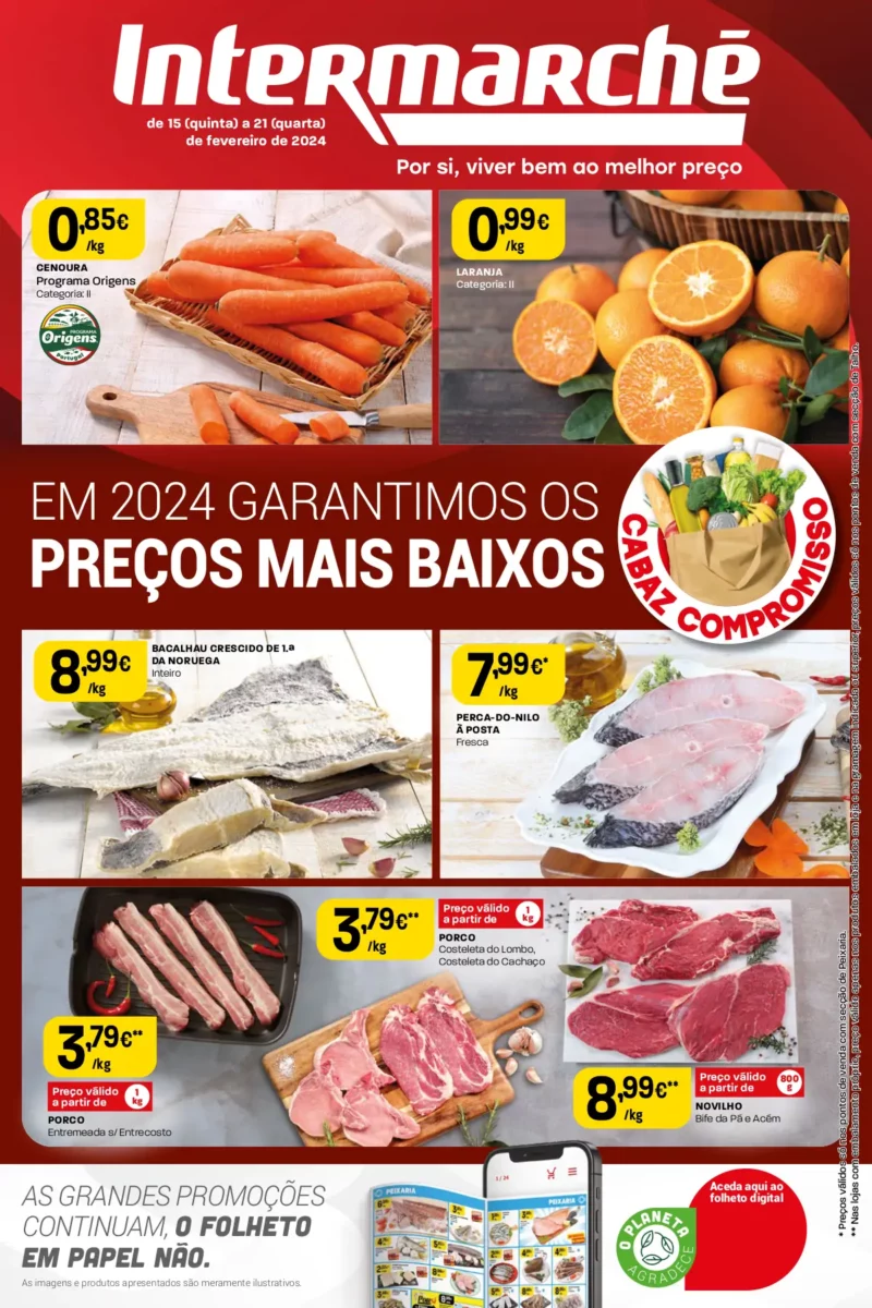 Antevis&atilde;o Folheto Intermarch&eacute; (15 a 21 fevereiro)