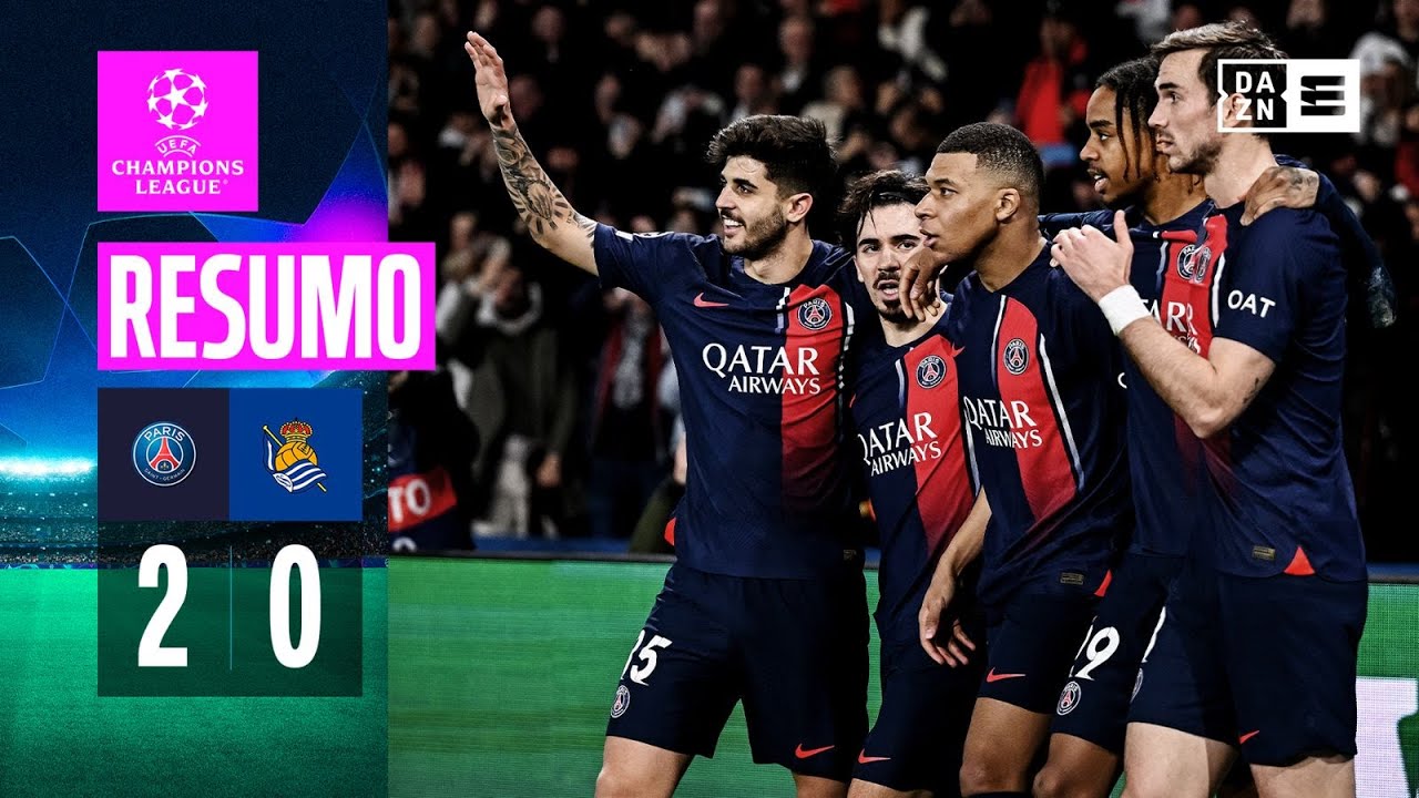 Resumo | PSG 2-0 Real Sociedad | Champions League 23/24