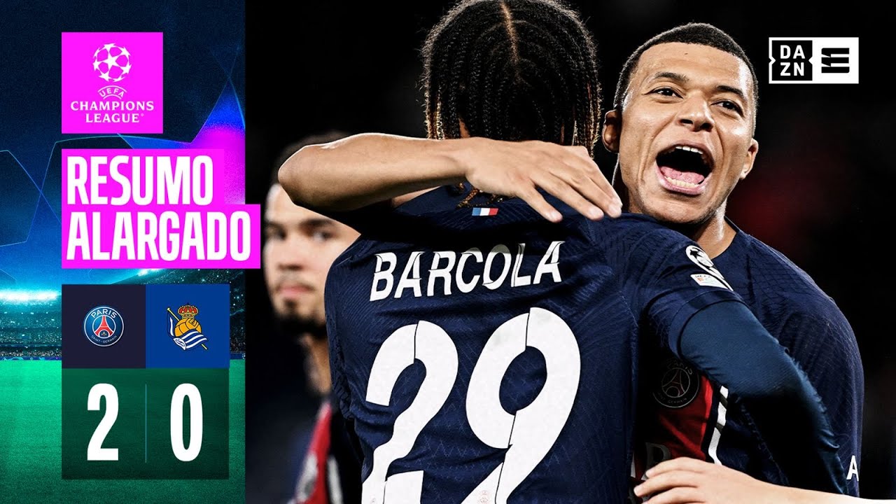 Resumo Alargado | PSG 2-0 Real Sociedad | Champions League 23/24