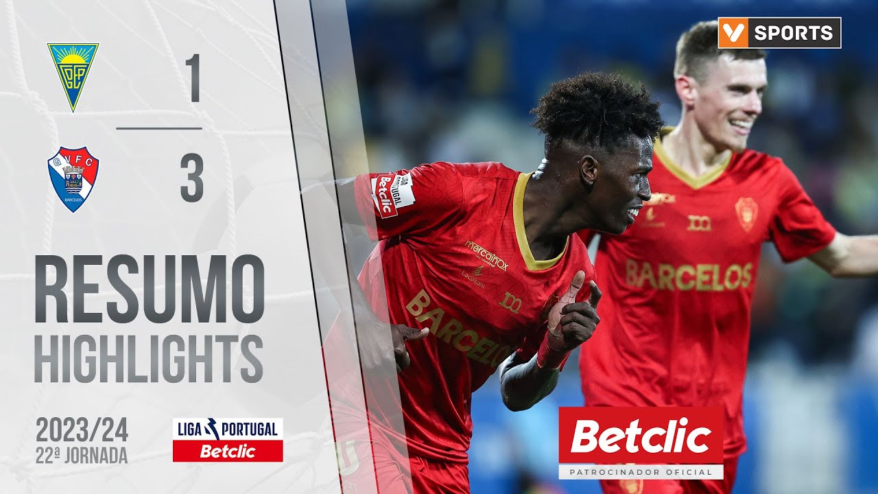 Resumo: Estoril 1-3 Gil Vicente (Liga 23/24 #22)