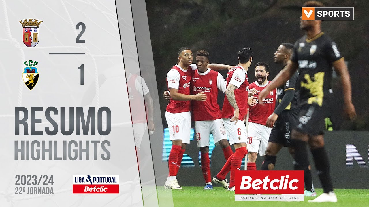Resumo: Braga 2-1 Farense (Liga 23/24 #22)