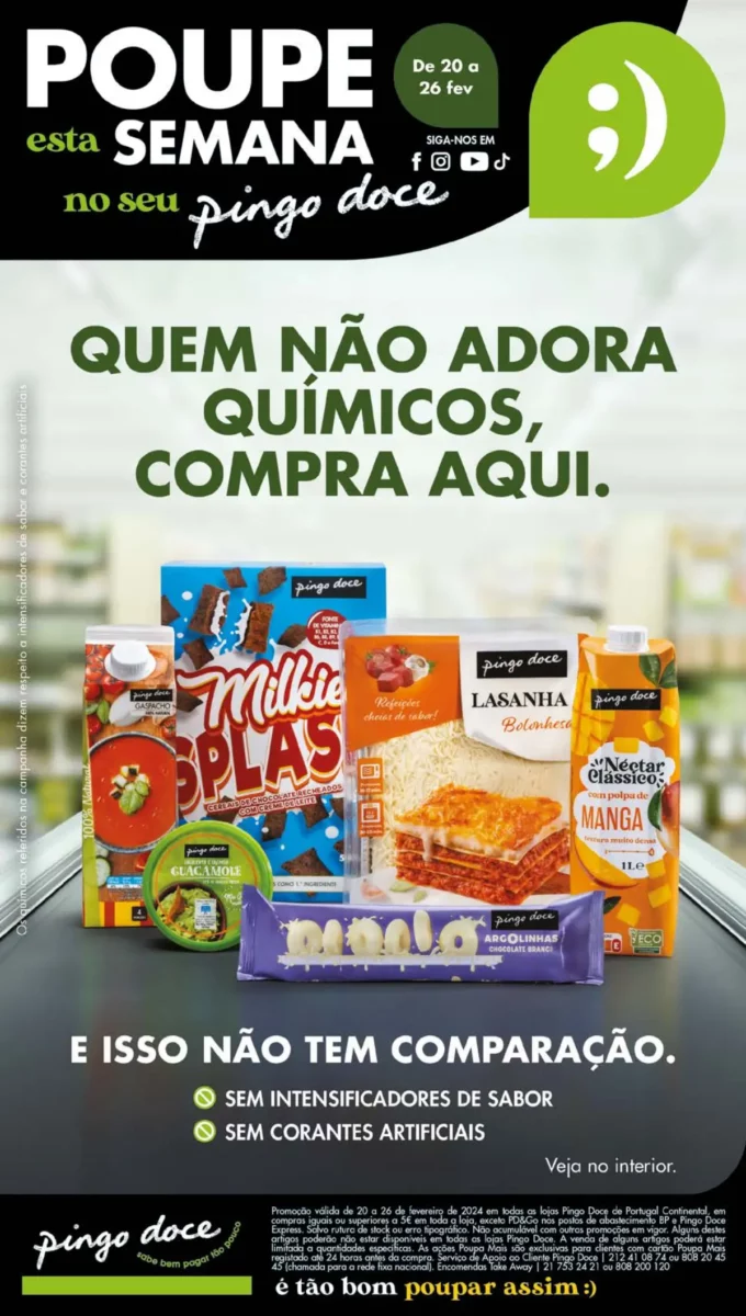 Antevis&atilde;o Folheto Pingo Doce (20 a 26 fevereiro)