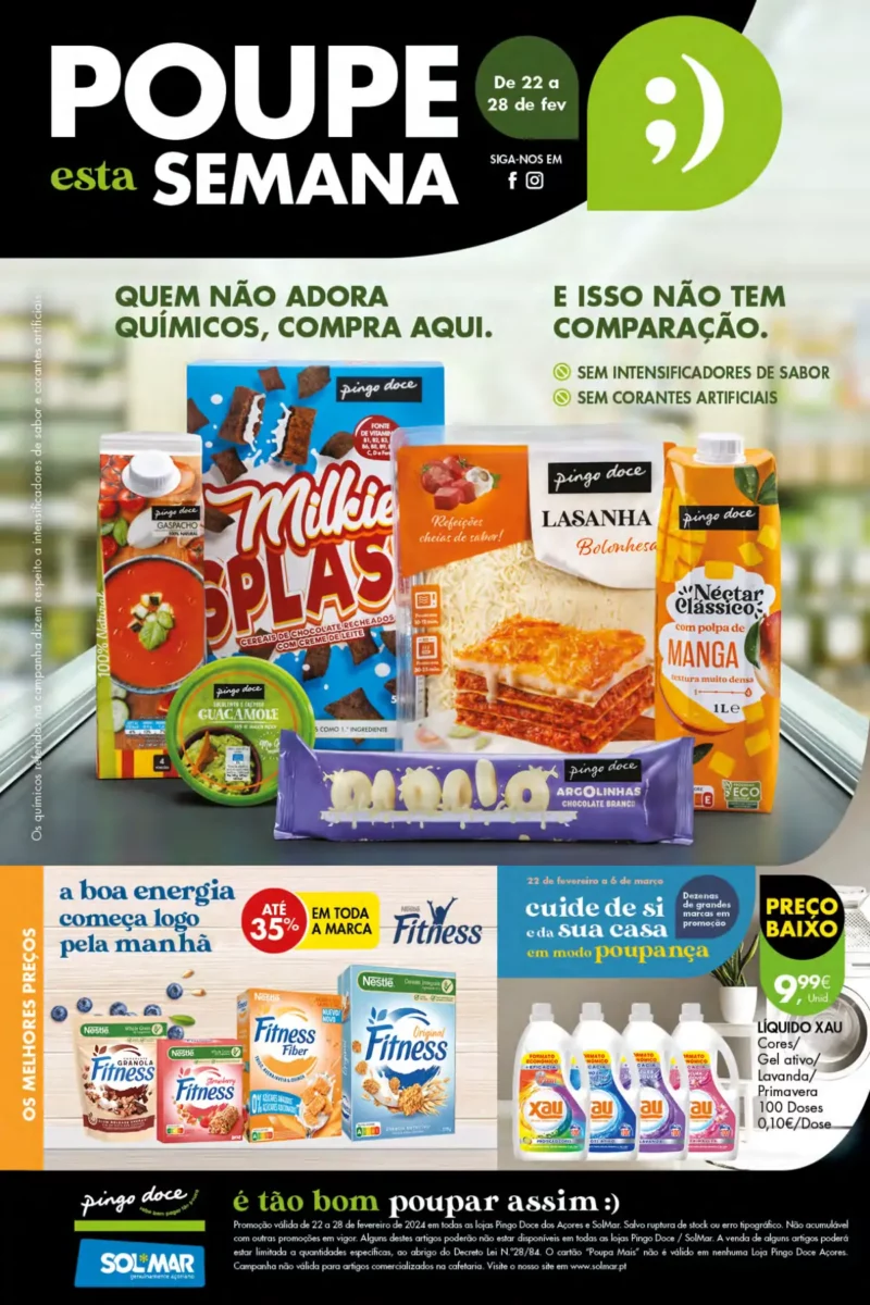Antevis&atilde;o Folheto Pingo Doce A&ccedil;ores (22 a 28 fevereiro)