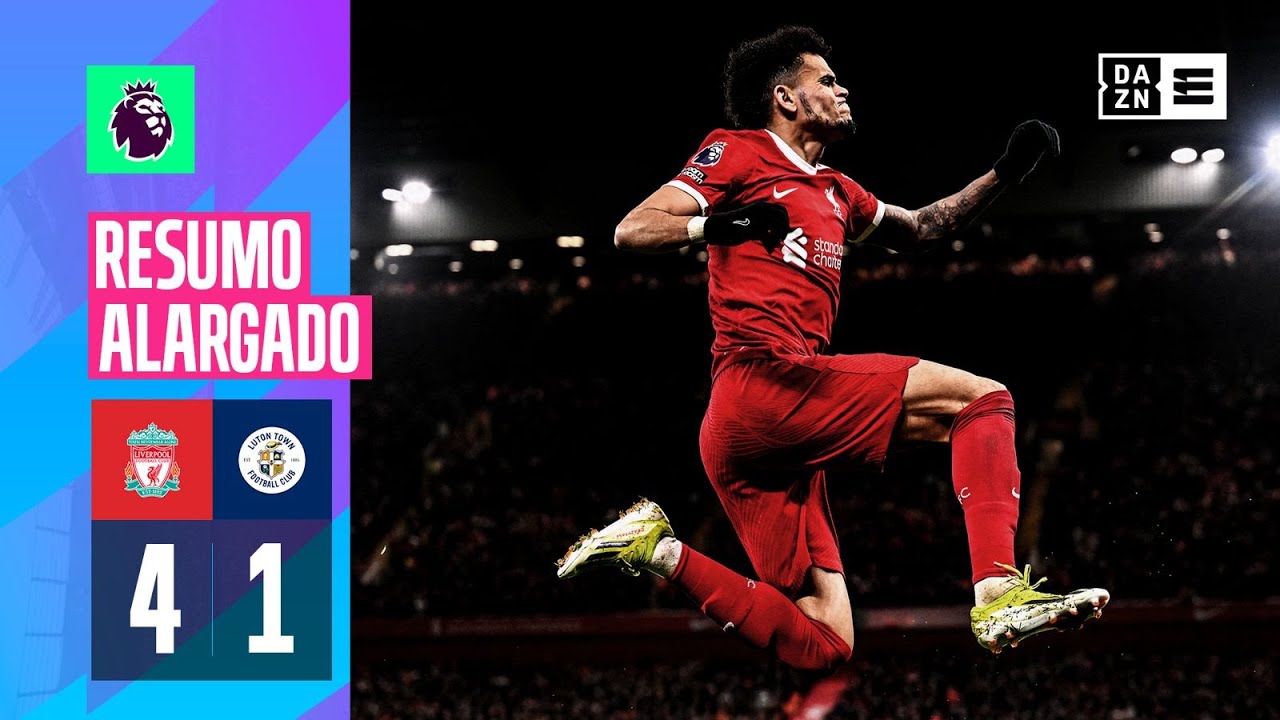 Resumo Alargado | Liverpool 4-1 Luton Town | Premier League 23/24