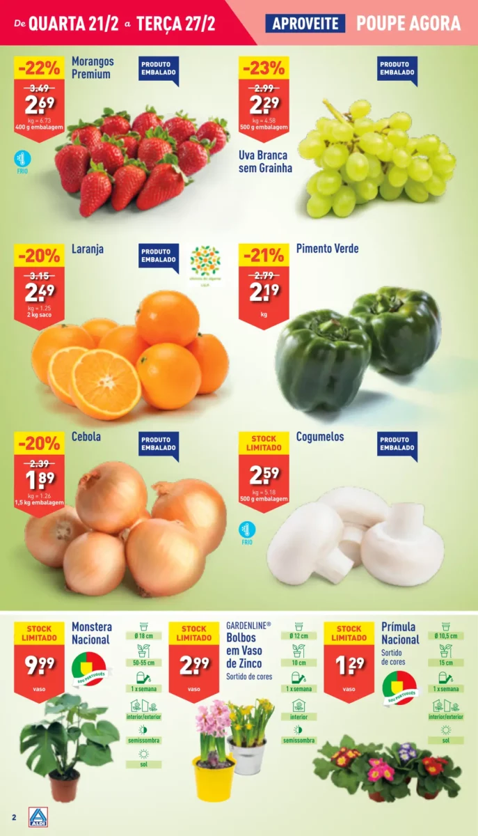 Antevis&atilde;o Folheto ALDI (21 a 28 fevereiro)