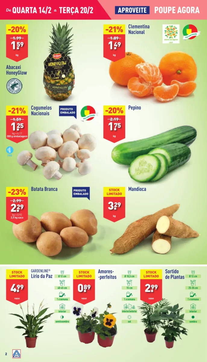 Antevis&atilde;o Folheto ALDI (14 a 20 fevereiro)