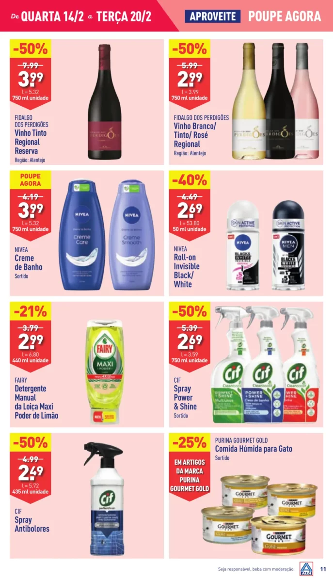 Antevis&atilde;o Folheto ALDI (14 a 20 fevereiro)