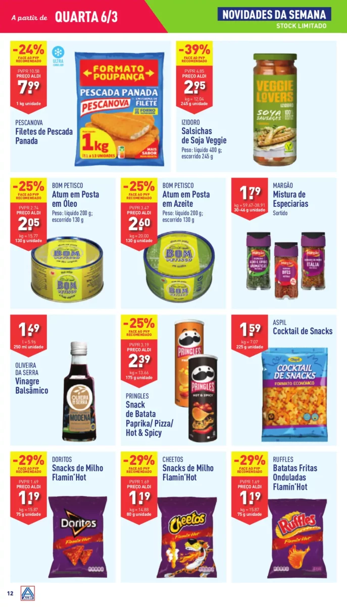 Antevis&atilde;o Folheto ALDI (6 a 12 mar&ccedil;o)