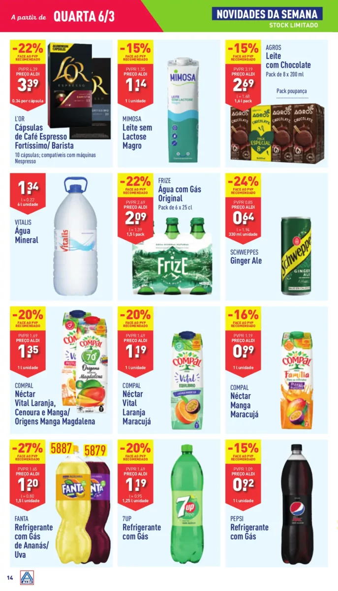 Antevis&atilde;o Folheto ALDI (6 a 12 mar&ccedil;o)