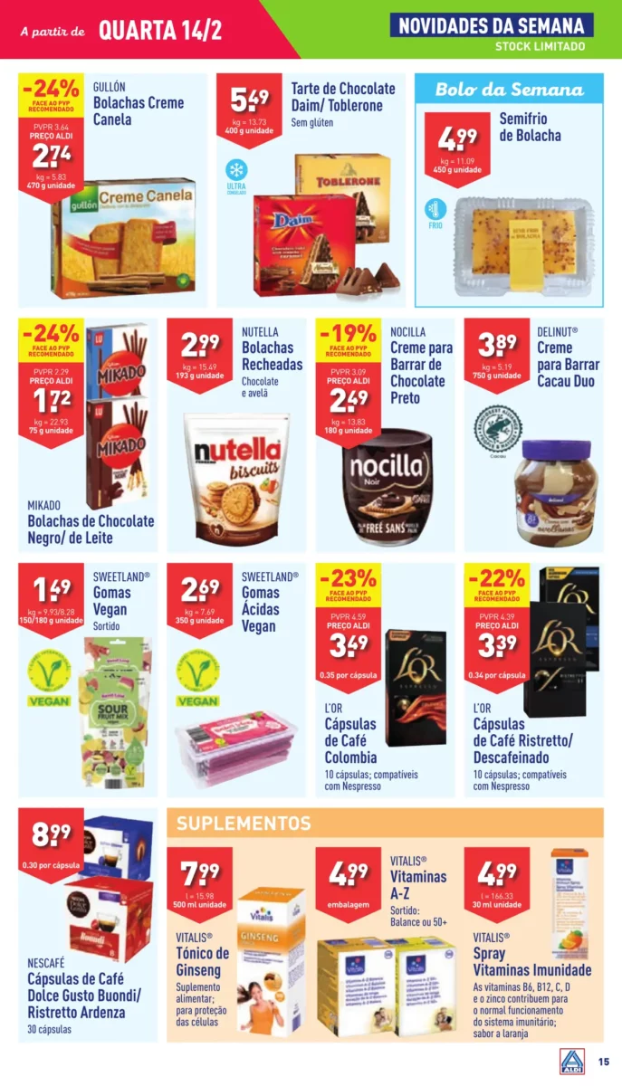 Antevis&atilde;o Folheto ALDI (14 a 20 fevereiro)