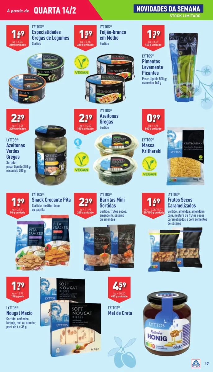 Antevis&atilde;o Folheto ALDI (14 a 20 fevereiro)