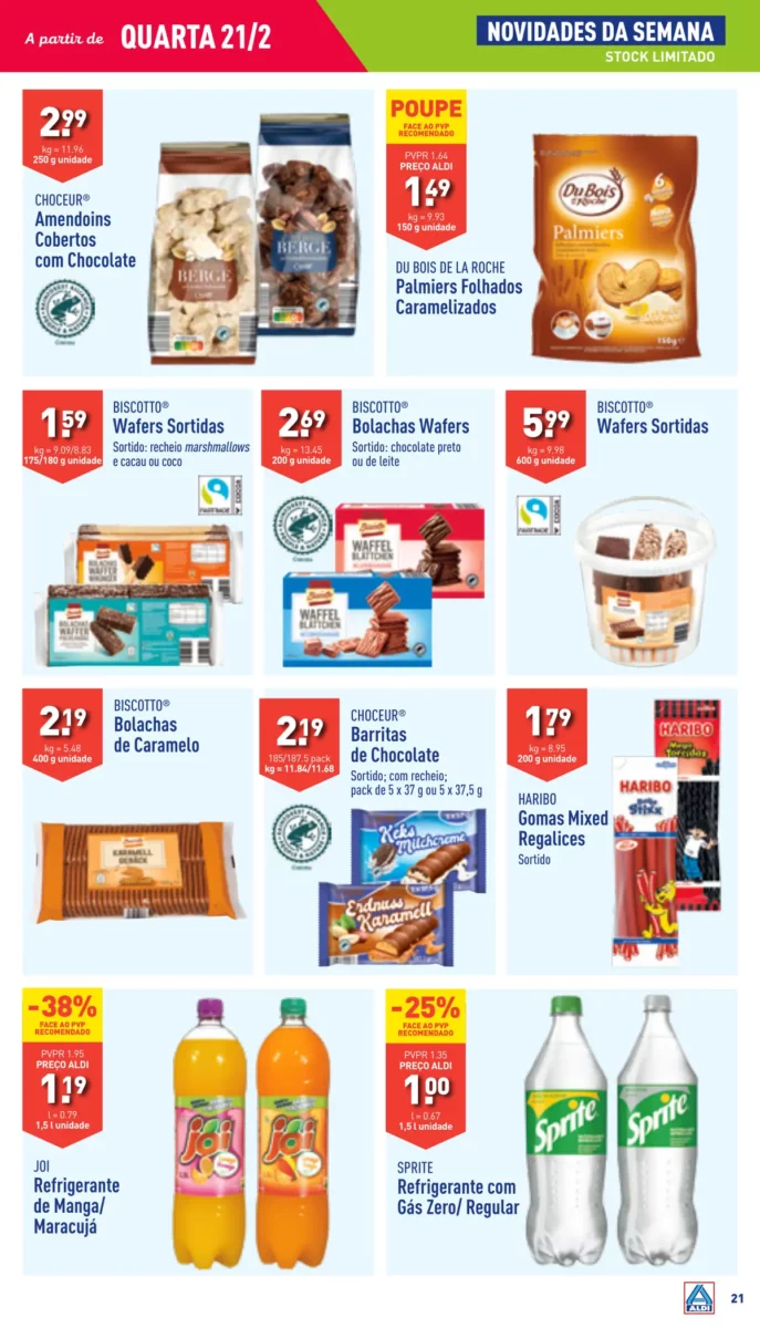 Antevis&atilde;o Folheto ALDI (21 a 28 fevereiro)
