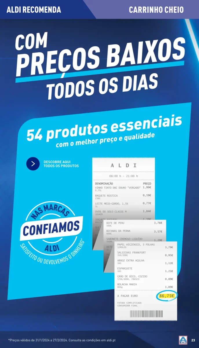 Antevis&atilde;o Folheto ALDI (21 a 28 fevereiro)