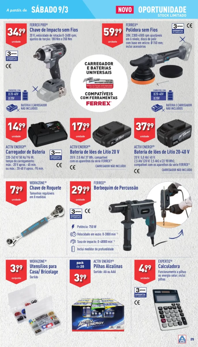 Antevis&atilde;o Folheto ALDI (6 a 12 mar&ccedil;o)