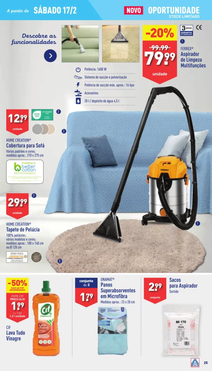 Antevis&atilde;o Folheto ALDI (14 a 20 fevereiro)